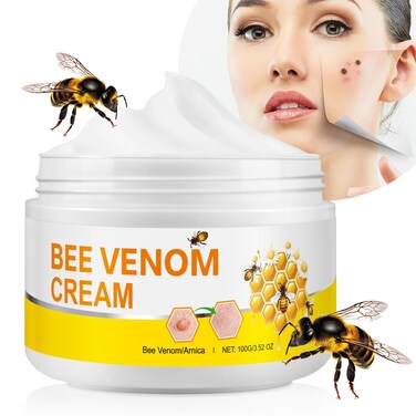 Bee Venom Cream,Natural Honey Bee Venom Repair Cream,Bee Venom Hydrating Moisturizing Cream,Remove Spots for Men Women, Bee Venom Skin Cream for All Parts of The Body