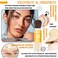 2 Pcs Mineral Sunscreen Setting Powder SPF50 PA++ for Face,Long-Lasting Oil Control Sunscreen Brush Powder,Matte Transparent Facial Powder Sunscreen,All Skin