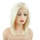 Hair Straight Short 14inch Light Blonde Heavy Density Realistic Heat Resistant Synthetic Lace Front Wig