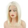 Hair Straight Short 14inch Light Blonde Heavy Density Realistic Heat Resistant Synthetic Lace Front Wig