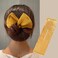 6 pcs Deft Hair Bun Maker Hair Bun Tool Magic Clip Hair Bun Maker Hairstyle Twister Flexible Reusable Elastic Bands for Girl Women Hairstyle Tool (A)