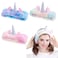 3 PCS Women Animal Ear Pink Unicorn Fuzzy Hairband Makeup Skincare Headband Washing Face for Girls &amp; Women