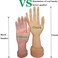 Practice Flexible Mannequin Hand Nail Display with Soft Fingers and Practice Manicure Nails Hand