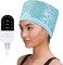 Hair Steamer for Natural Hair Home Use, Heat Cap for Deep Conditioning with Adjustable 2 Modes, and Intelligent Protection Black Hair Women for Scalp Treatment Spa Hair Care, Bronzing Cyan