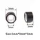 1000Pcs Premium Silicone Micro Link Rings 5mm Lined Beads for I Tip Hair Extensions (1000Pcs, Black)