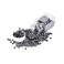 1000Pcs Premium Silicone Micro Link Rings 5mm Lined Beads for I Tip Hair Extensions (1000Pcs, Black)