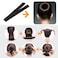 Hair Bun Maker Set 31 Piece Styling Accessory Set The Most Complete Styling Accessory Set (Black)