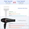 Hair Dryer, High-Speed Blow Dryer with 110,000 RPM for Fast Drying, 200 Million Negative Ionic Hair Dryer, Low Noise Travel Hair Dryer with Magnetic Concentrator Nozzle (White)