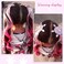 2 Pcs Colored Hair Extensions for Kids Snowflake Clips Rainbow Curly Hair Extensions Rhinestone Braided Ponytails Gradient Accessories for Little Girl Toddler Women Cosplay Dress Up