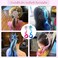 2 Pcs Colored Hair Extensions for Kids Snowflake Clips Rainbow Curly Hair Extensions Rhinestone Braided Ponytails Gradient Accessories for Little Girl Toddler Women Cosplay Dress Up