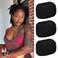 Afro Kinkys Bulk Human Hair 10Inch 3 Bundles 90g 100％ Human Hair for Draedlock Extensions Repair Locs Afro kinkyhair For Braiding Twist Braids Afro Human Hair (1B, 10 Inch (Pack of 3))