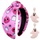YAHPERN Halloween Headband for Women Pumpkin Spooky Candy Corn Headband Festive Jeweled Knotted Hairband Halloween Hair Accessories Holiday Party Jewelry Gifts (Halloween Ghost 3)