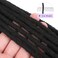 8Inch Loc Extensions Human Hair 0.6CM 100% Real Dreadlock Extensions Human Hair Full Head Handmade Permanent Dreadlocks Extension for Men/Women(8 Inch 10Strands,1B)