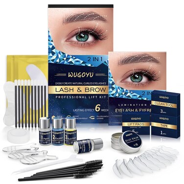 Lash Lift Kit, Eyebrow Lamination Kit, Eyelash Perm Kit, Professional Eyelash &amp; Brow 2 in 1 Perm Kit, 2025 Eyelash Lift Kit Glue Upgraded Version Lasting Effect 6 Weeks, Suitable for Salon &amp; Home Use