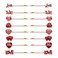 10/16PCS Valentines Day Hair Clips for Women Glitter Love Heart Hair Clips Sweet XOXO Bobby Hairpins Costume Party Valentines Day Accessory Gifts for Her