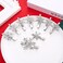 9PCS Snowflake Hair Clips for Women Christmas Hair Accessory Crystal Xmas Hairpins Cute Snowflake Holiday Hair Barrettes Christmas Outfits Party Accessories Jewelry Gifts (Silver)