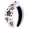 Happy New Year Headband for Women New Year&rsquo;s Eve Accessories Gold Beaded NYE NEW YEAR Knotted Headband Holiday Rhinestone Jeweled Top Knot Headband New Year Party Headwear Gifts (HAPPY NEW YEAR)