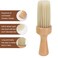 Professional Barber Brush, Soft Neck Duster Brush for Hair Cutting, Hair Salon Tool,with Wooden Handle (Small)