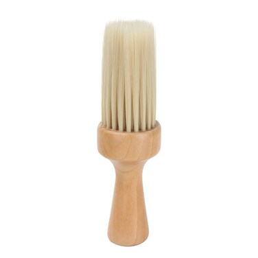 Professional Barber Brush, Soft Neck Duster Brush for Hair Cutting, Hair Salon Tool,with Wooden Handle (Small)