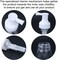 Barber Powder Bottle Spray - for Applying Talc and Powder - Empty Powder Puffer Bottle Travel Cosmetics Blower, Refillable Hair Fiber Applicator for Salon, Home, Beauty- White