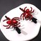 Halloween Hair Clips Gothic Large Red Spider Alligator Duckbill Hair Pins for Women Halloween Hair Accessory Cosplay Costume Party Hair Pieces