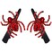 Halloween Hair Clips Gothic Large Red Spider Alligator Duckbill Hair Pins for Women Halloween Hair Accessory Cosplay Costume Party Hair Pieces