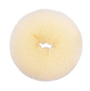 Hair Donut Bun Maker Blonde, Ring Style Bun, Chignon Hair Increase Doughnut Shaper for Thick and Long Hair (XX-Large, 5.5 Inch/Beige)