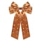 Thanksgiving Hair Bows for Women Autumn Fall Hair Bow Clips Gobble Turkey Maple Leaf Hair Bows Big Orange Satin Hair Ribbons Bows Thanksgiving Fall Accessories Costume Outfits Gifts (Pattern A3)