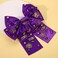 Mardi Gras Hair Bow Clips for Women Mask Fleur De Lis Hair Bows Jeweled Large Purple Hair Ribbon Bows Carnival Mardi Gras Accessories Outfits Parade Party Favors (Pattern C)