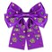 Mardi Gras Hair Bow Clips for Women Mask Fleur De Lis Hair Bows Jeweled Large Purple Hair Ribbon Bows Carnival Mardi Gras Accessories Outfits Parade Party Favors (Pattern C)