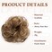 Benehair Messy Bun Hair Piece Scrunchy Updo Hair Pieces for Women Fluffy Wavy Hair Bun Scrunchies Donut Hairpiece Synthetic Chignons With Elastic Rubber Band Light Brown &amp; Ash Blonde 1pc 25g