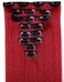 Benehair Clip in Hair Extensions 8PCS 26inch Long Straight Synthetic Hairpieces Dark Red Hair Extensions Double Weft Hairpieces for Women Full Head Cosplay Party Wedding Hairpiece