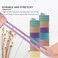 120PCS Seamless Hair Ties For Thick,Cotton Ponytail Holders Elastic Hair Bands for Thick Hair, No Damage Women Girls Hair Accessories (120PCS)