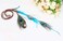 Indiana Elegant Blue Feather Headband Hippie Fashion Headband Bohemian Gypsy Feather Headband Hair Accessories for Women Lady