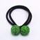 5 Pcs Women Polychromatic Rhinestone Elastic Hair Bands Cotton Stretch Hair Ties Ponytail Girl Headbands Hair Ropes Hair Accessories
