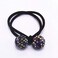 5 Pcs Women Polychromatic Rhinestone Elastic Hair Bands Cotton Stretch Hair Ties Ponytail Girl Headbands Hair Ropes Hair Accessories