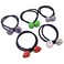 5 Pcs Women Polychromatic Rhinestone Elastic Hair Bands Cotton Stretch Hair Ties Ponytail Girl Headbands Hair Ropes Hair Accessories