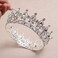 S SNUOY Queen Crowns for Women Silver Crown Crystal Tiaras for Women Full Round Headpiece for Birthday Wedding Party Head Accessoies