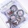 Maxfeel 100% Pure Muberry Silk Hair Scrunchie Multicolor (Small Size-Silver 3PCS)