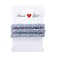 Maxfeel 100% Pure Muberry Silk Hair Scrunchie Multicolor (Small Size-Silver 3PCS)