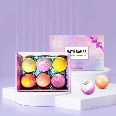 Bath Bombs with Many Different Amazing Ccents,Bath Bombs for Women with Stress Relief SPA, Natural Bulk Bath Bomb Set for Girls with Suprise Refreshing Fragrance