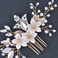 Wedding Hair Comb, Gold Hair Accessories for Brides, Bridesmaid Prom, Party, Bridal Hair Piece (Comb)