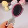 Bling Mini Portable Air Cushion Massage Hair brush Comb for gilrs and children - Cute and Compact Design (Silver)