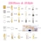220-Piece Braiding Hair Rings - 15 Styles, Jewelry for Braids, Clips, Pendants, Headbands &amp; Accessories