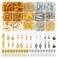 220-Piece Braiding Hair Rings - 15 Styles, Jewelry for Braids, Clips, Pendants, Headbands &amp; Accessories