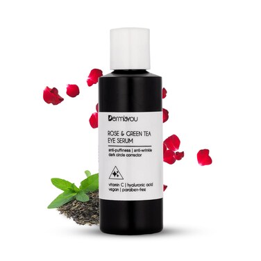 Anti-wrinkle Eye Serum with Rose &amp; Green Tea   Reduces Fine lines, Wrinkles, Dark Circles Puffiness, Redness, Irritation   Moisturizes, Improves Skin Elasticity   Achieve Youthful Skin   1.33 oz