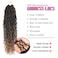 8 Packs Goddess Faux Locs Crochet Hair for Black Women, Goddess Locs Crochet Hair, Boho Style Locs, River Locs Crochet Hair with Curly Ends (18Inch, T27#, 8Packs)