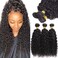 ROYAL IMPRESSION 12A Curly Bundles Human Hair 22" 22" 22" 300g Brazilian Curly Human Hair 3 Bundles 100% Unprocessed Virgin Remy Kinky Curly Human Hair Weave Bundles Natural Color