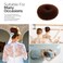 Hair Donut Bun Maker for Kids, 2PCS Ring Style Bun (Small, 2.5 Inch, Brown)