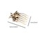 Gold Honeybee Hair Comb, 4Pcs, Metal, Vintage Hair Comb Bee for Women and Girls Alloy Material, Durable, Easy to Clean, Adjustable Tension